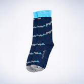 Jagged Art - Navy / Light Ash and Blue